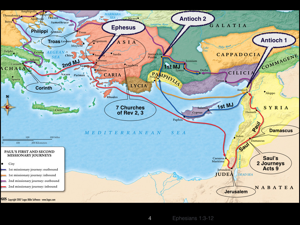 Ephesians 1 vs. 3-12.004