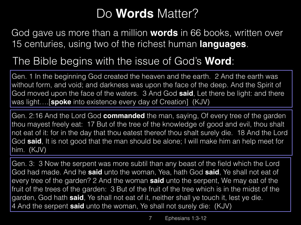 Ephesians 1 vs. 3-12.007