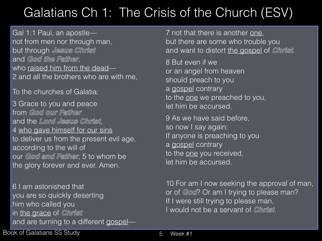 Galatians, Week #1.005